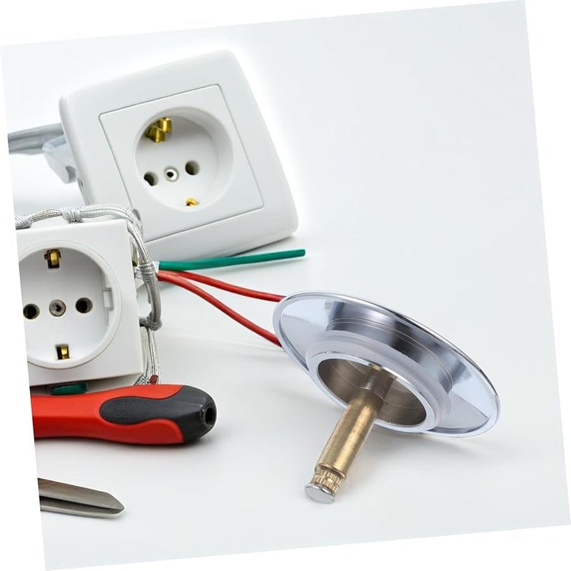 Rotary Bathtub Drain Stopper with Piston Seal for Hair Catcher and Leak Prevention Easy Install - Image 3